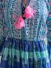 Maxi Hoa Phối Ren Ánh Bạc Cotton Isla Bonita