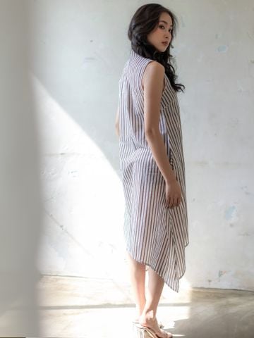  Đầm Midi Thêu Kết Hạt Cotton Isla Bonita 