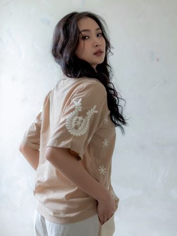  Áo Sơ Mi Thêu Cotton Isla Bonita 