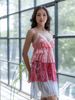 Đầm 2 Dây Thêu Kết Cườm Cotton Isla Bonita