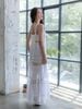 Maxi Trắng Phối Ren Cotton Cao Cấp