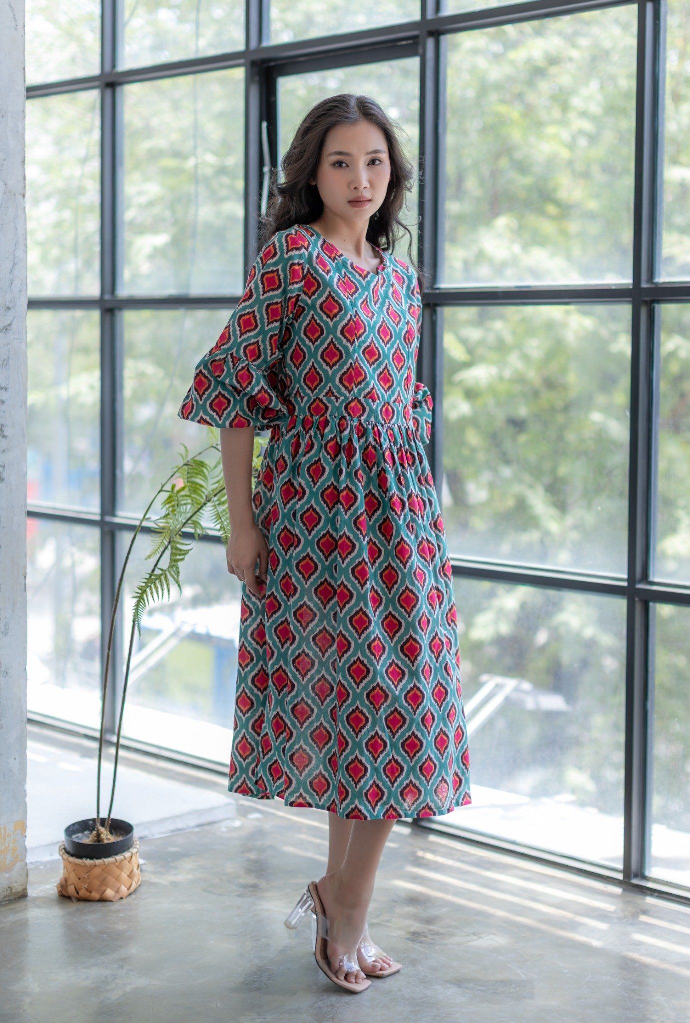 Đầm Midi Cotton Isla Bonita
