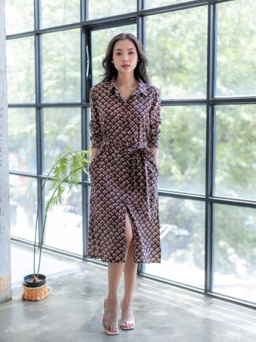  Đầm Midi Sơ Mi Cotton Isla Bonita 
