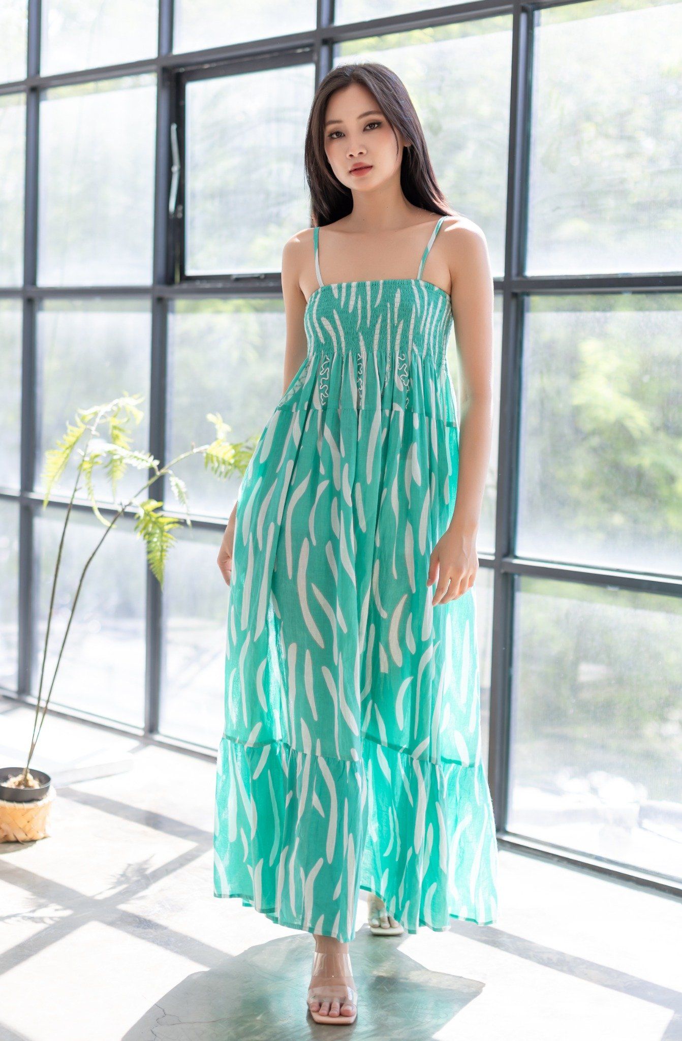 Maxi 2 Dây Kết Hạt Cotton Isla Bonita