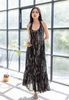 Maxi Đen Ánh Kim Cotton Isla Bonita