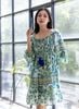 Đầm Boho Trễ Vai Kết Cườm Isla Bonita