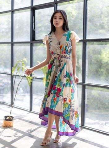  Maxi Đuôi Cá Hở Lưng Cotton Isla Bonita 