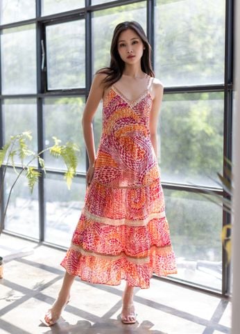  Maxi 2 Dây Kết Hạt Ánh Kim Cotton Isla Bonita 