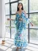 Maxi Kết Cườm Hở Vai Cotton Isla Bonita
