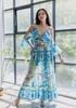 Maxi Kết Cườm Hở Vai Cotton Isla Bonita