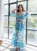 Maxi Kết Cườm Hở Vai Cotton Isla Bonita
