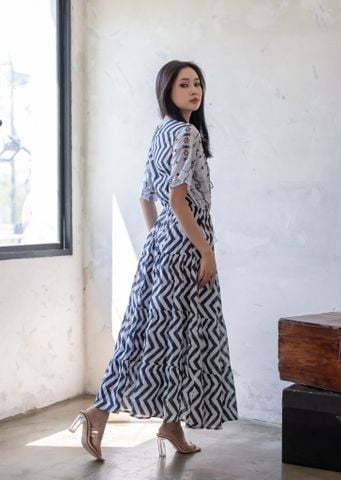  Maxi Thêu  Kết Hạt Cotton Isla Bonita 