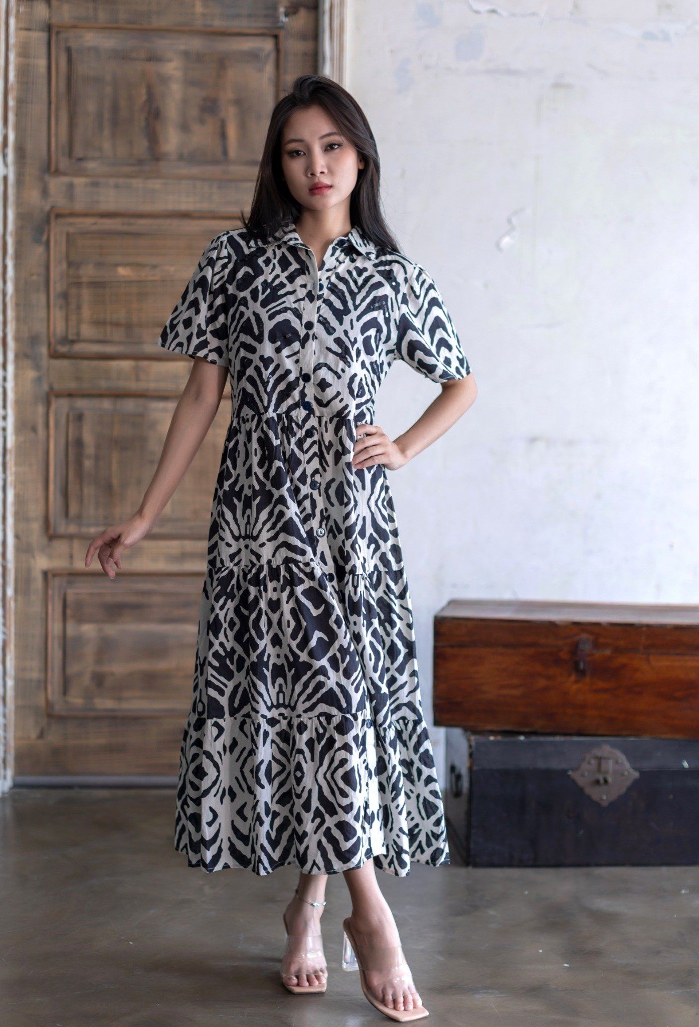 Maxi Sơmi Kết Hạt Cotton Isla Bonita