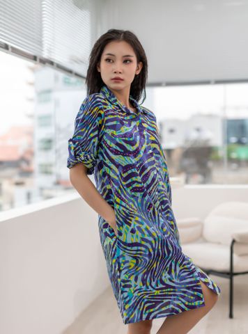  Đầm Sơmi Thêu Cotton Isla Bonita 