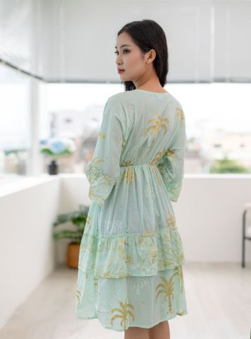  Đầm Kết Vỏ Sò Ánh Kim Cotton Isla Bonita 