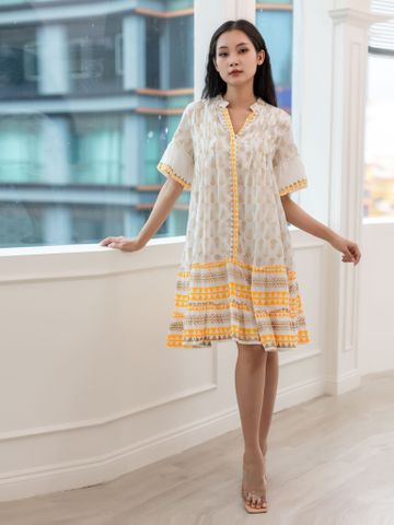  Đầm Cotton Vẽ Ánh Kim Isla Bonita 