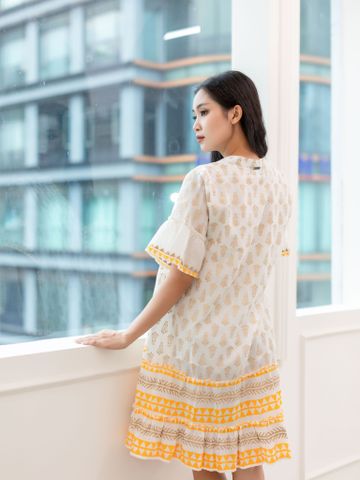  Đầm Cotton Vẽ Ánh Kim Isla Bonita 