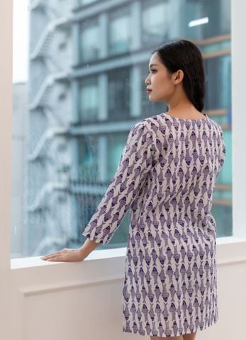  Đầm Xẻ Tà Thêu Cotton Isla Bonita 