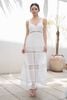 Maxi Trắng Phối Ren Cotton Cao Cấp