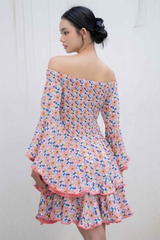  Đầm Trễ Vai Cotton Luna Llena 