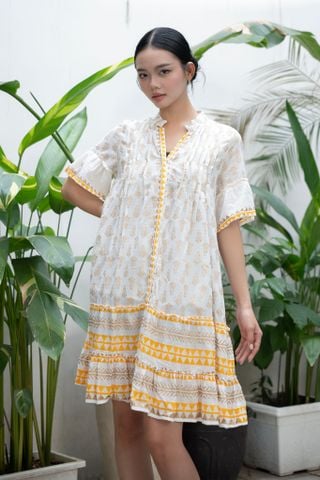  Đầm Cotton Vẽ Ánh Kim Isla Bonita 