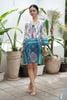 Đầm Xẻ Tà Kết Cườm Cotton Isla Bonita