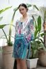 Đầm Xẻ Tà Kết Cườm Cotton Isla Bonita