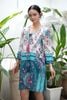 Đầm Xẻ Tà Kết Cườm Cotton Isla Bonita