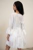 Đầm Trắng Ibiza Kết Hạt Ánh Kim Cotton Isla Bonita