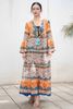 Maxi Boho Kết Cườm Cotton Isla Bonita