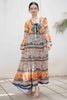 Maxi Boho Kết Cườm Cotton Isla Bonita