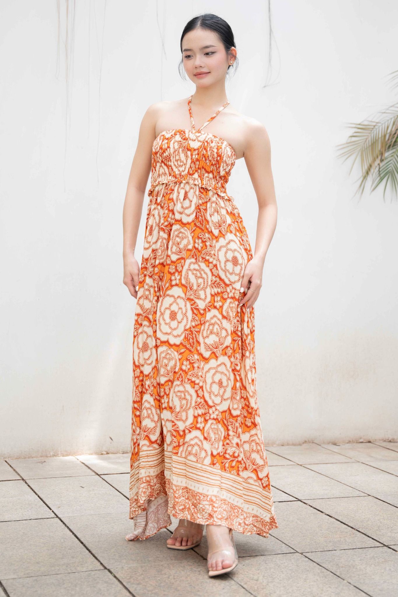 Maxi Hoa Cotton Cao Cấp Luna Llena