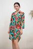 Đầm Sơ Mi Hoa Cotton Cao Cấp Luna Llena