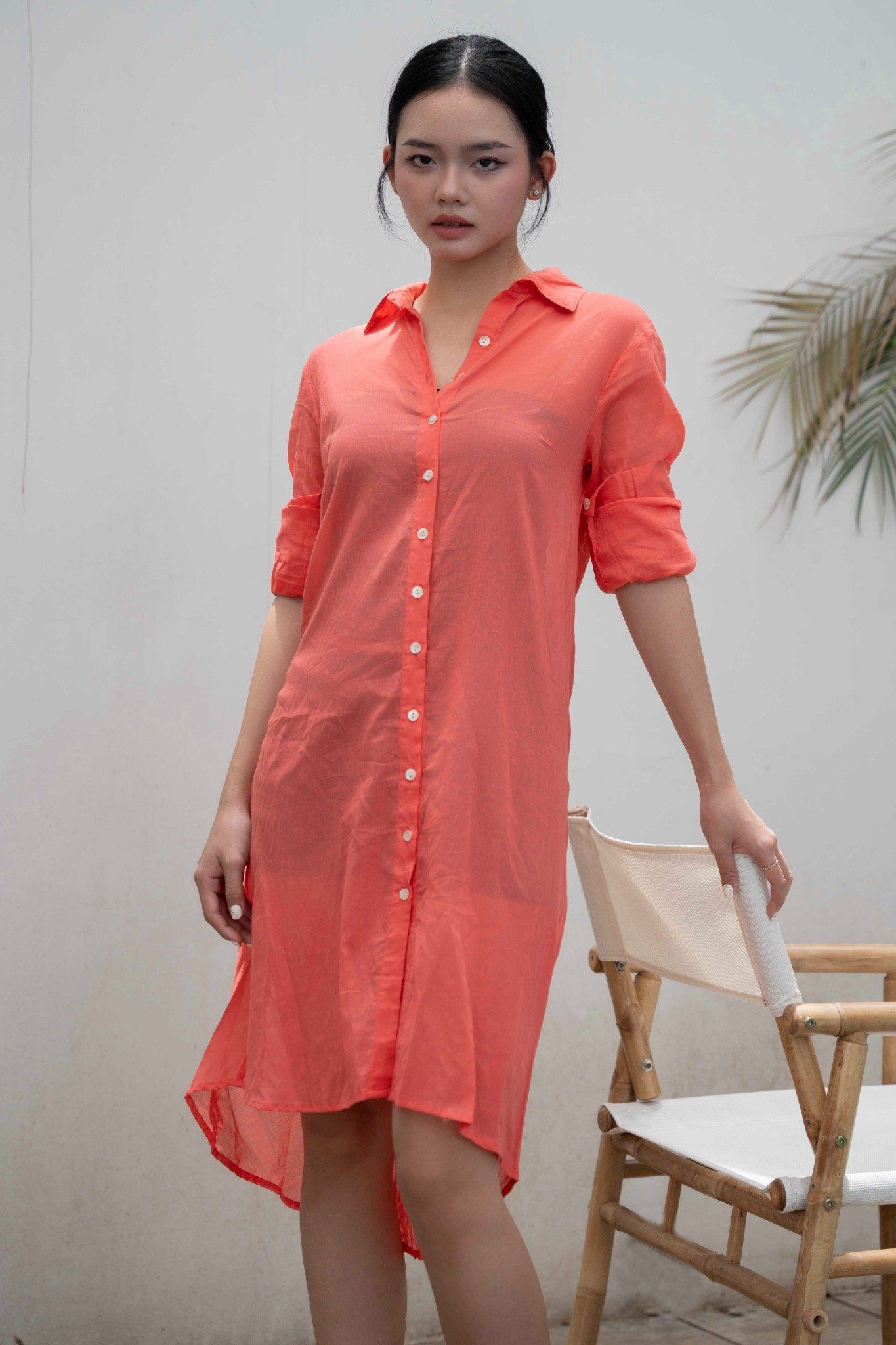 Maxi Sơ Mi Dài Tay Cotton Isla Bonita