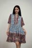 Đầm Cổ V Tay Loe Cotton Luna Llena