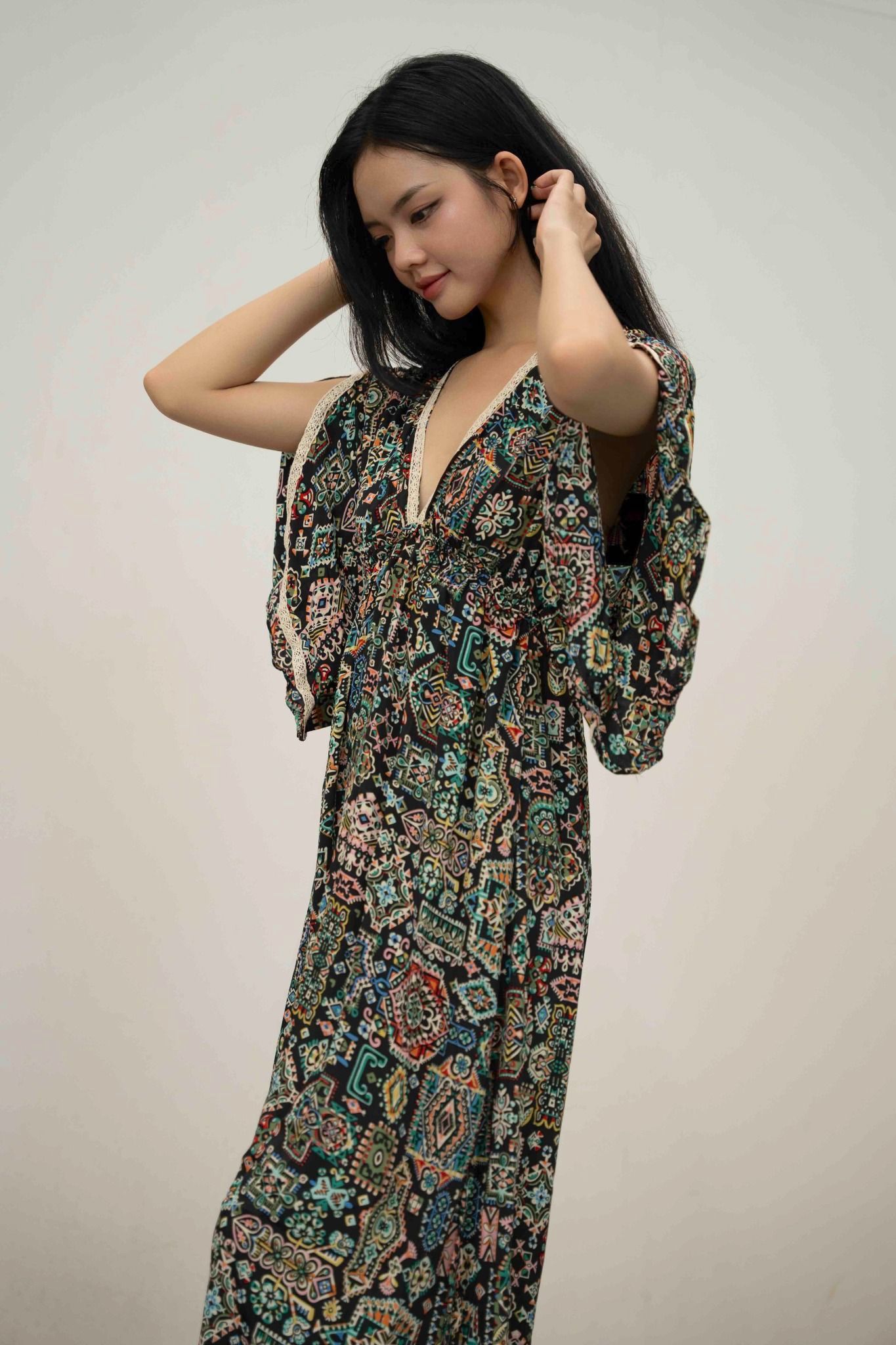 Đầm Maxi Cánh Dơi Luna Llena