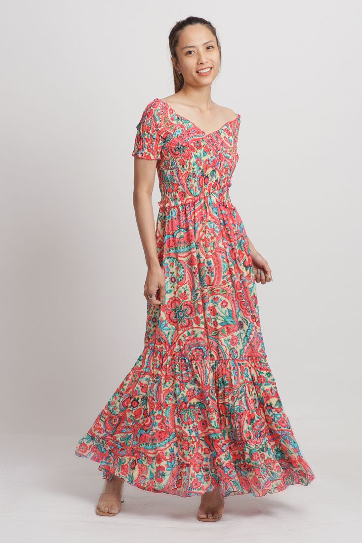 Maxi Boho Cotton Cao Cấp Luna Llena