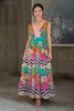 Maxi Phối Ren Ánh Bạc Cotton Isla Bonita