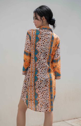  Đầm Sơ Mi Kết Cườm Cotton Isla Bonita 