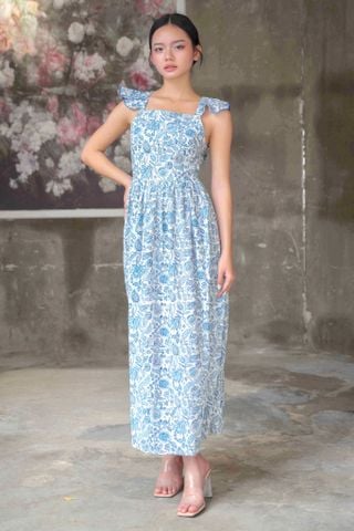  Maxi Hoa Cotton Cao Cấp Luna Llena 
