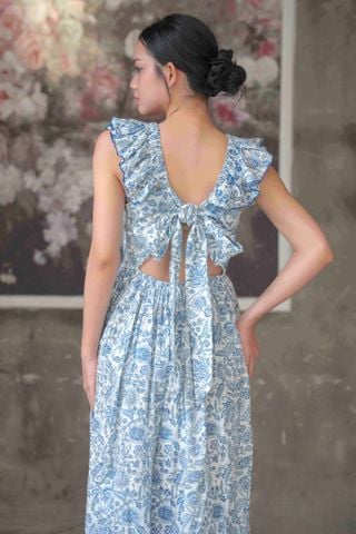  Maxi Hoa Cotton Cao Cấp Luna Llena 