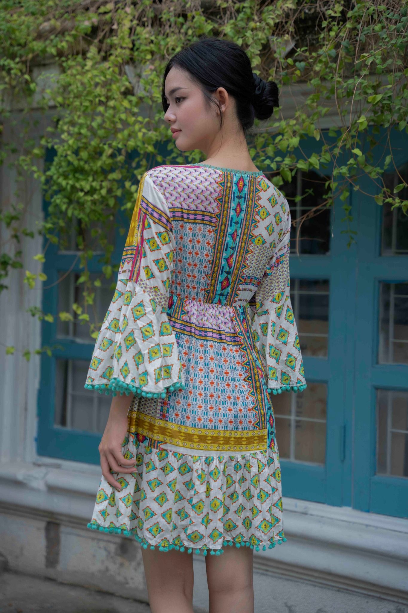 Đầm Cotton Đính Kim Loại Isla Bonita