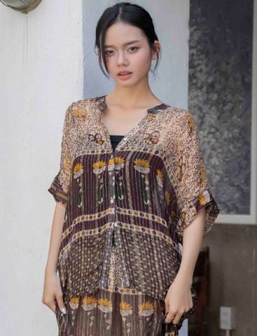  Áo Ánh Kim Cotton Voan Cao Cấp Luna Llena 