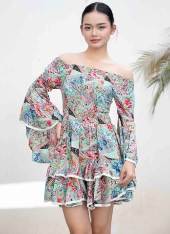  Đầm Trễ Vai Luna Llena 