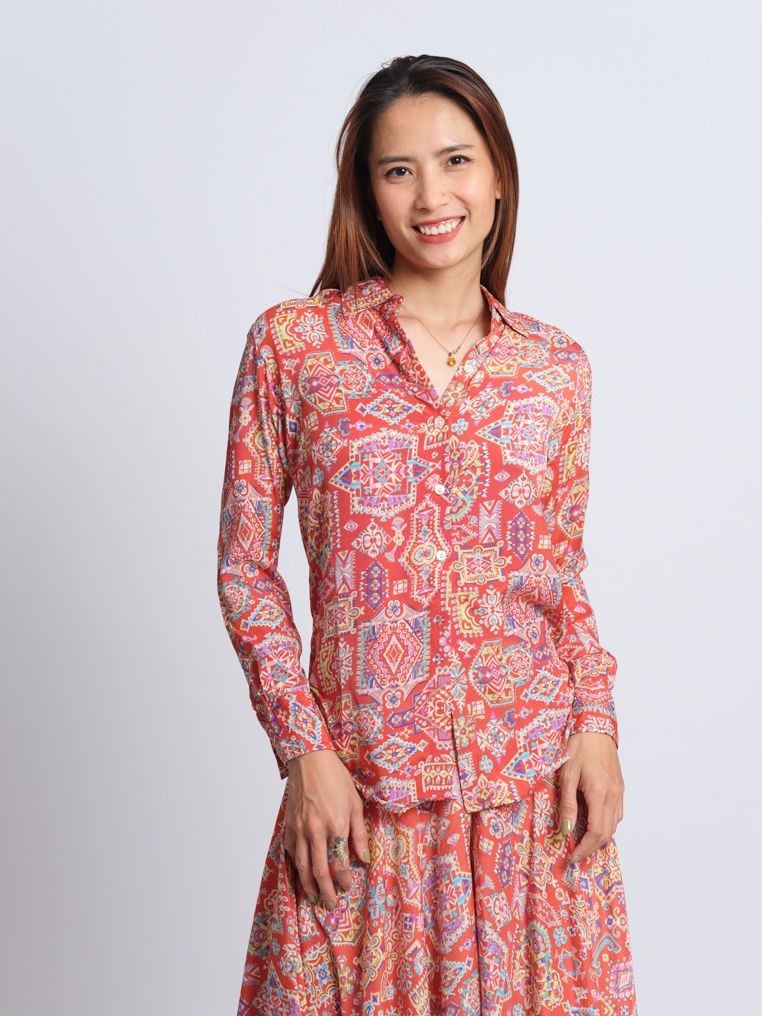 Áo Sơ Mi Lụa Luna Llena