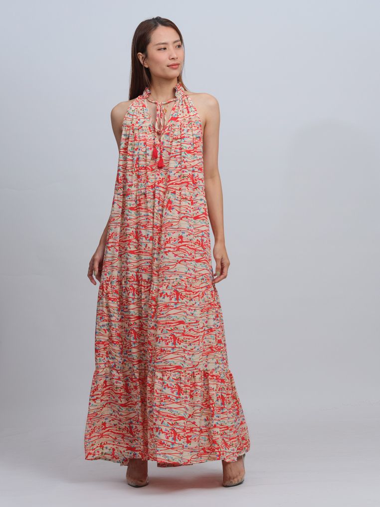 Đầm Maxi Cổ Yếm Luna Llena