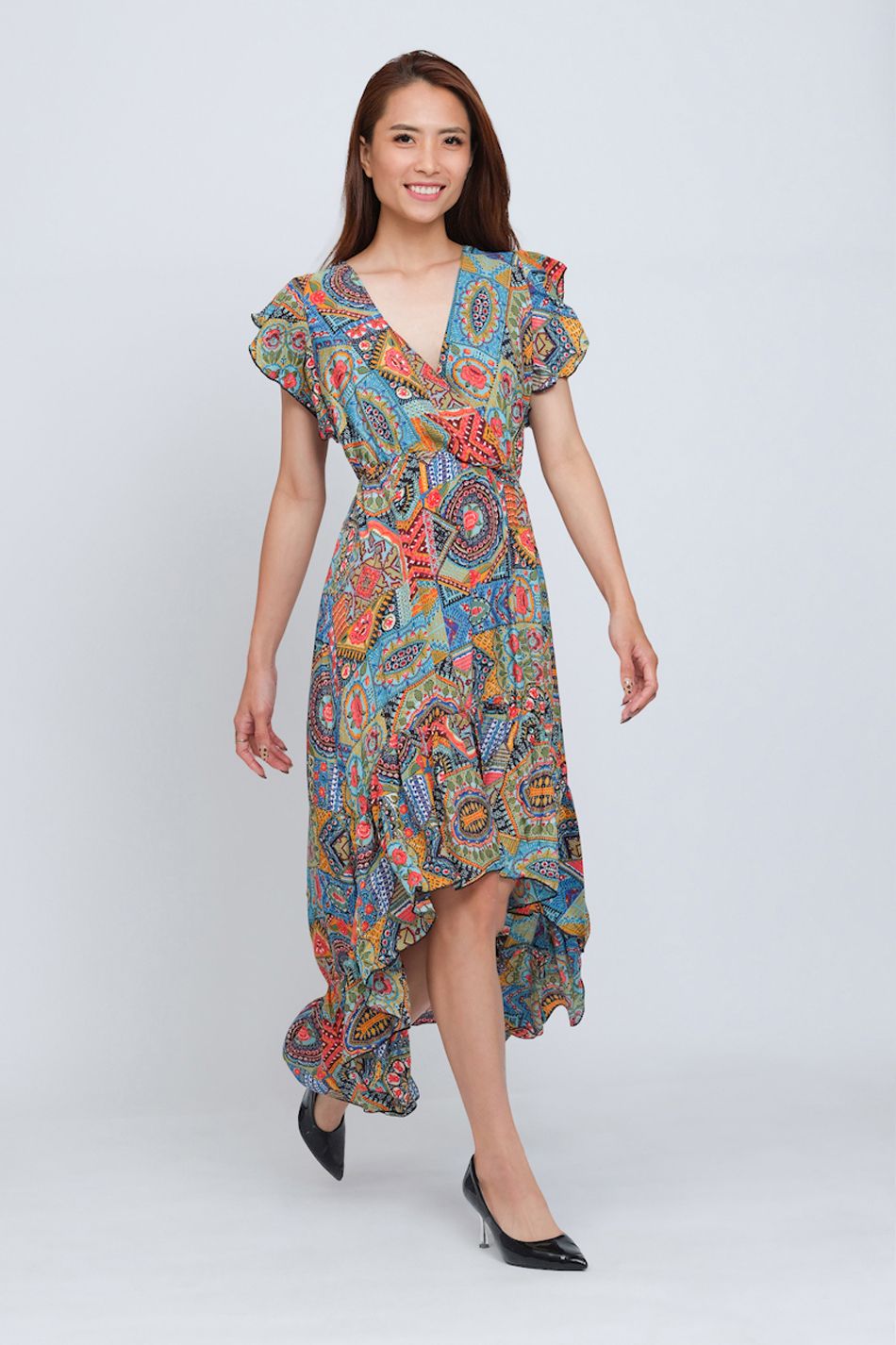 Đầm Maxi Tay Cánh Tiên Luna Llena