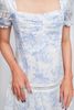 Maxi Cổ Vuông Cotton Trắng Luna Llena