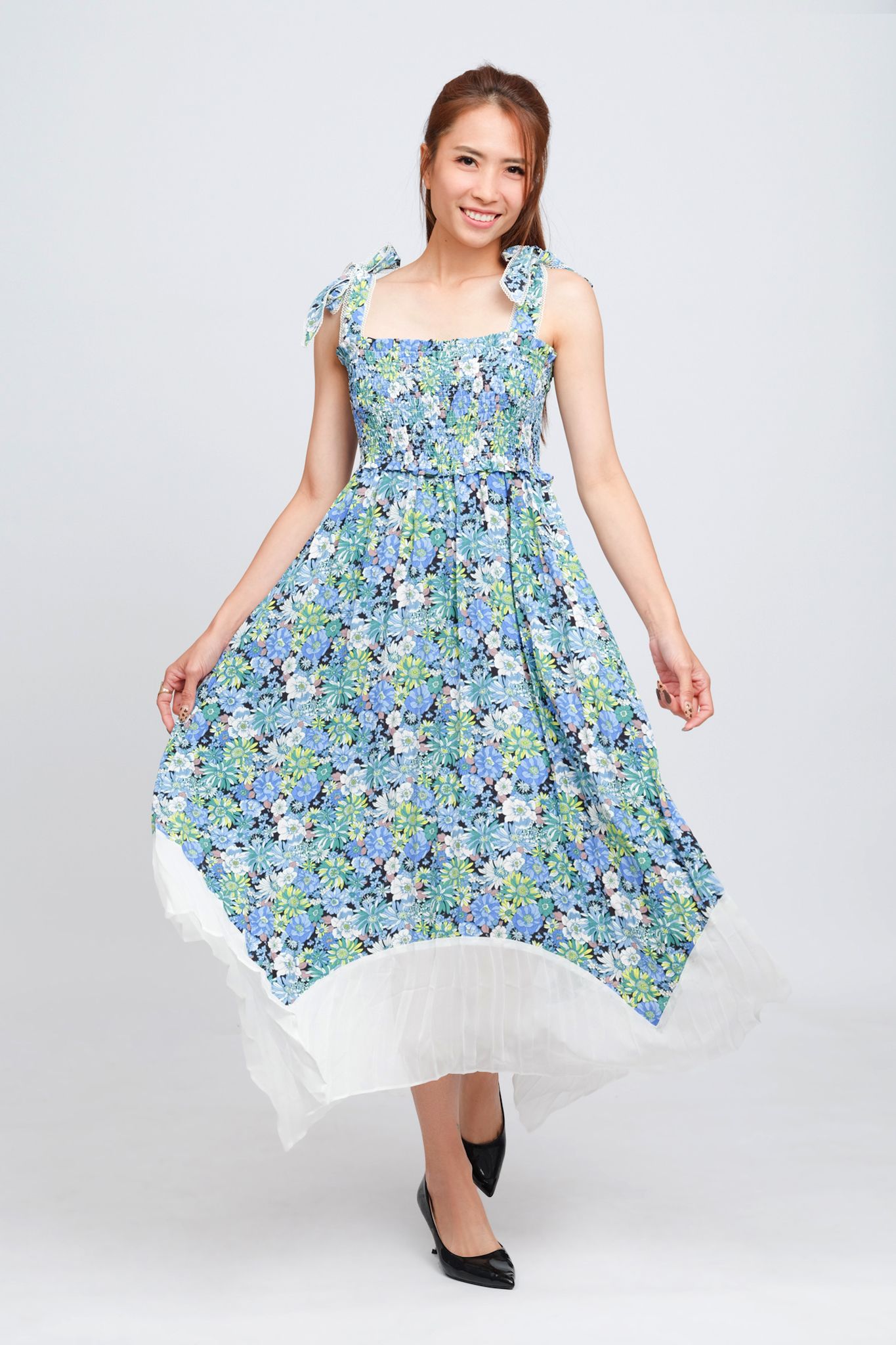 Đầm Maxi Cột Nơ Cotton Luna Llena