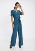 Jumpsuit Cổ V Thắt Nơ Eo MD'M